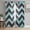 Blue, variant on Abstract Pink Semi Sheer Curtains 45 Inch Length 2 Panels Set, Geometric Zigzag Waves Bohemian Stripes Sheer Kitchen Curtain Privacy Voile Window Curtain for Living Room Bedroom Rod Pocket Drapes