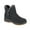 Black, variant on Womens Nylon Side Zip Ankle Boots