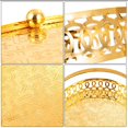 thumbnail image 1 of Creative Alloy Decorative Tray W/ Handle Trinket Serving Tray Snack Plate Alloy Metal Tray Dish Vanity Tray, 1 of 9
