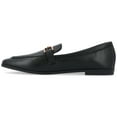 thumbnail image 3 of Journee Womens Mizza Loafer Slip On Square Toe Dress Flats, Widths Available, 3 of 9
