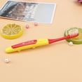 thumbnail image 3 of Cepillo de dientes de pelo suave para niños, cepillo de dientes de limpieza para niños, herramienta de cuidado bucal (mango amarillo), 3 of 8