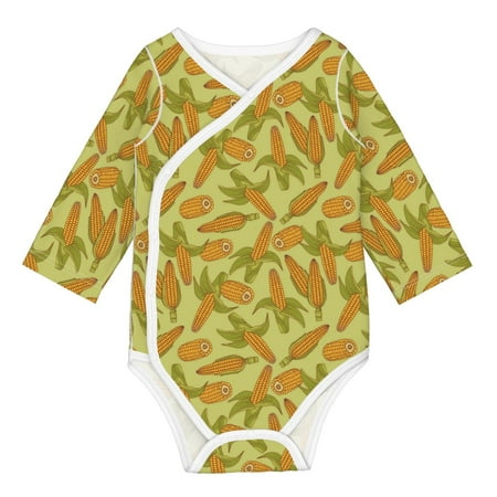 

Coaee Corn for Soft Cotton Baby Long-Sleeve Bodysuit Girls Boys Bodysuit Romper