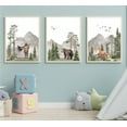 thumbnail image 3 of Hieng Woodland Nursery Wall Art Wild Animals Forest Wall Decor Prints Adventure Theme Canvas Posters Deer Bear Fox Watercolor Pictures Paintings for Boys Room Girls Room (canvas only), 3 of 6
