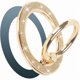 thumbnail image 1 of wonima02 Magnetic Phone Ring Holder, Glitter Magnet Finger Ring Grip Stand Holder, 360° Rotation with Cell Phone Ring Stand, Compatible with MagSafe for iPhone 17 Pro Max 16 15 14 13 12All-Gold, 1 of 1