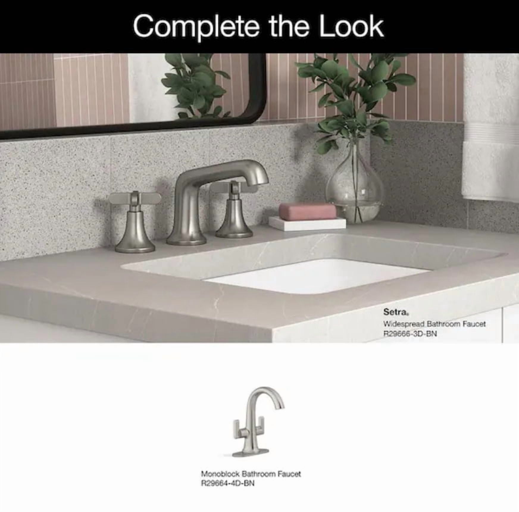 KOHLER Setra 8 in. Widespread 2-Handle Bathroom Faucet in Vibrant Brushed Nickel