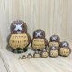 thumbnail image 2 of Juego de 10 muñecas rusas apilables de madera con temática de búho, hechas a mano, regalo para niños, 2 of 3
