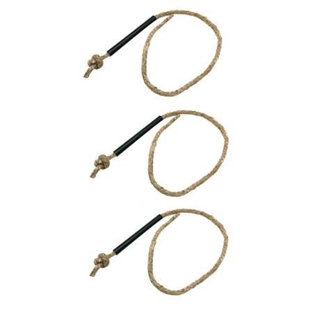

NUOLUX 3pcs Camping Fire Starter Jute Rope with 3pcs Handles Flame Starting Supplies
