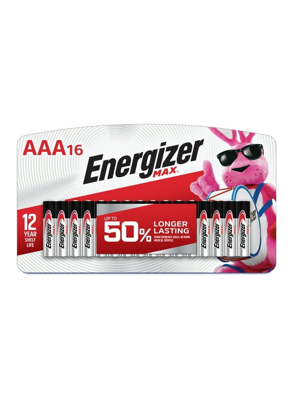 Energizer MAX AAA Batteries (16 Pack), Triple A Alkaline Batteries