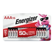 Energizer MAX AAA Batteries (16 Pack), Triple A Alkaline Batteries