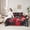 Red Black, variant on Homewish Dirt Bike 7-Piece Bedding Comforter Set For Children Kids Teens,Abstract Red Honeycomb King Bedding Sets,Extreme Sport Ultra Soft Bed Sheets,Breathable Home Decor,Reversible