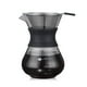 thumbnail image 3 of Arcones y cajas,Home Pour Over Coffee Brewer - Cafetera de goteo manual con jarra de vidrio resistente y tapa, filtro reutilizable de acero inoxidable sin papel e infusor de té-400ml Vhermosa 2021668-2, 3 of 4