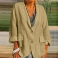 thumbnail image 1 of Vedolay Blazer jacket Suit Jackets for Women Oversized Trendy Blazers Fashion Casual Dressy Blazer Jackets,Khaki M, 1 of 4