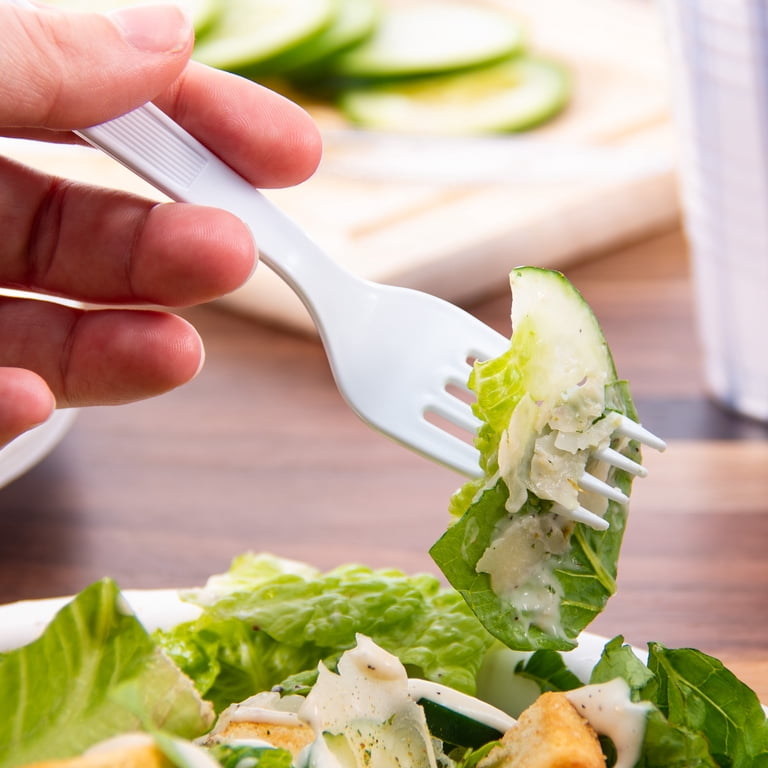 Solo Plastic Forks, White, 500 Count photo 4