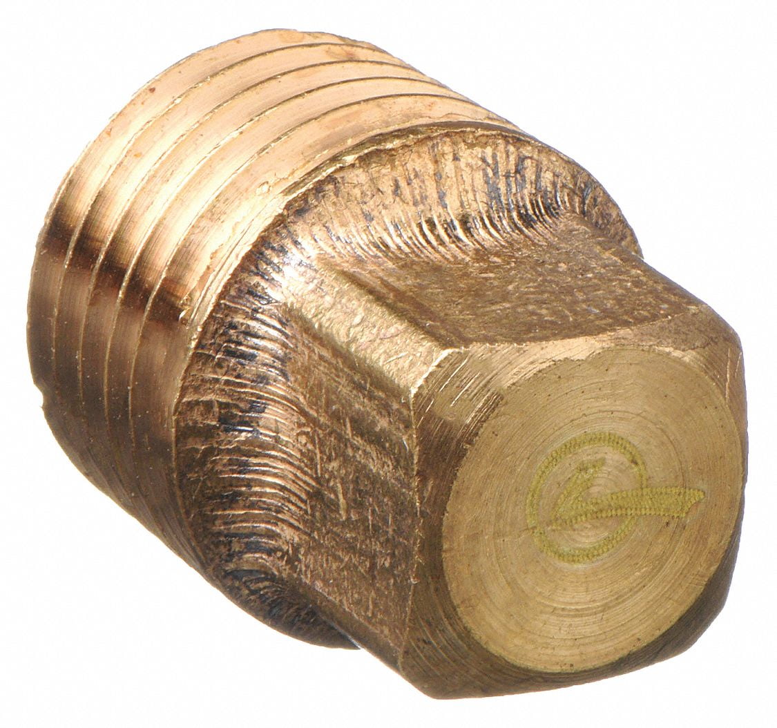 NEW 1" NPT Brass Pipe Drain Plug with 13/16" Square  drive 