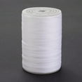 thumbnail image 1 of 1Roll Round Waxed Polyester Thread String Micro Macrame Cord Twisted Cord for Leather Sewing Stitching White 0.3~0.4mm about 174.98 Yards(160m)/Roll, 1 of 3