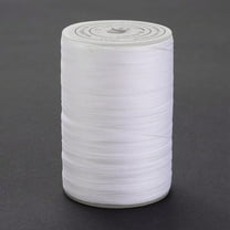 1Roll Round Waxed Polyester Thread String Micro Macrame Cord Twisted Cord for Leather Sewing Stitching White 0.3~0.4mm about 174.98 Yards(160m)/Roll