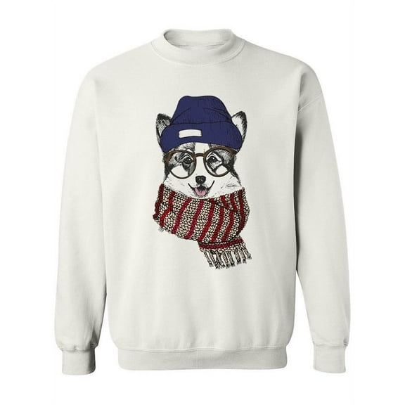 Cozy Husky Design  Sweatshirt Women -Image by Shutterstock, Female Medium