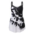 thumbnail image 4 of WREESH Women Plus Size Print Strappy Back Tankini Set Two Piece Swimdress Panty Bathing, 4 of 8