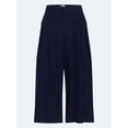 thumbnail image 5 of Free Assembly Women's and Women's Plus High Rise Wide Leg Pleated Culotte Pants, Sizes XS-XXL, 5 of 5