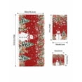 thumbnail image 4 of Red Christmas Bath Towels for Bathroom Set,Luxury Microfiber Towels Gifts for Women,Quick Dry Beach Kitchen Hand Hair Face Towel and Dish Washcloth,Snowman Xmas Tree Poinsettia Eucalyptus Towels+Set, 4 of 7