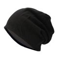 thumbnail image 2 of Naierhg Beanie Beanie Hat Knitted Baggy Slouchy Thickened Stretchy Keep Warm Solid Color Autumn Winter Women Men Couple Skull Cap for SkiBlack, 2 of 8
