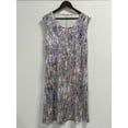 thumbnail image 4 of Women's Abstract Print Sleeveless Midi Dress with Pockets, 4 of 5