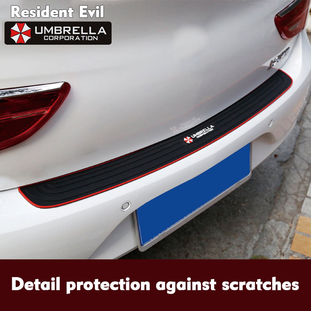Black Car Rear Bumper Guard Protector Exterior Decoration Scratch Protection