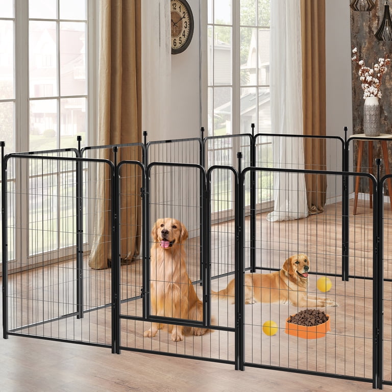 Vipuse 40" Tall Metal Dog Playpen, 16 Panels, 2 Doors photo 6