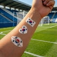 thumbnail image 4 of Tatuajes temporales de la bandera de Corea del Sur, 30 piezas, set Qiknird, 4 of 7