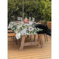 thumbnail image 2 of Outdoor Tablecloth with Umbrella Hole and Zipper, Christmas Rectangle Table Cloth 60x84 Inch Waterproof Tablecloth, Winter Xmas Trees Snowflakes Country Cabin Black Picnic Table Cover for Patio, 2 of 7