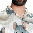 thumbnail image 5 of Tmall Men's Short Sleeve Beach Shirts, Casual Printed Button Down Poplin Shirt Summer., 5 of 6