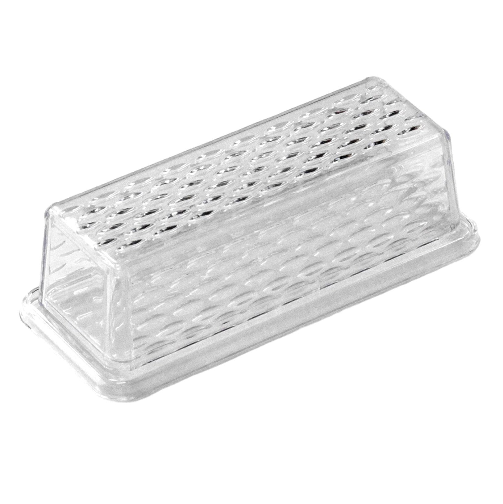 Chef Craft Clear Plastic Butter Dish with Cover Lid Holds a Standard
