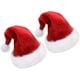 thumbnail image 1 of wonima44 Christmas Santa Hat,Thickened Double-layered Luxury Plush Adults' Santa Claus Xmas Cap Hat(2pcs), 1 of 1
