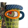 thumbnail image 3 of 2PCS Handmade Art Abstract Resin Flower Pot Fun Decorative, 3 of 5