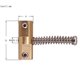 thumbnail image 2 of Juego de Sillines de Latón con Puente Compensado para Guitarra Sillín de Puente Estilo 10,8 mm para Parte de Guitarra Eléctrica TL Estilo de 6 Cuerdas (6 Piezas), 2 of 7