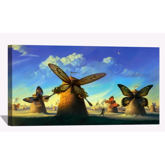 Vladimir Kush Don Quixote Wall Art Large Framed Painting Dali Style Canvas Art For Bedroom Livingroom Office Ready to Hang