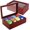 Rosewood 8-Compartment, variant on Tea Box - Luxury Wooden Tea Bag Organizer from The Apace Premier Collection - 8 Compartment Tea Storage Chest Container - Elegantly Handmade w/Scratch Resistant Window