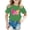 czb# Green263, variant on CUZIBR Girls Tops Kid Cute Print Graphic Round Neck Short Sleeve Summer Casual T Shirt Tee Dailywear,Green,5-6 Years