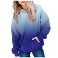 thumbnail image 1 of Sweat à Capuche à Manches Longues pour Filles, Confortable, Chaud et à la Mode, Imprimé Teinture sur Nœuds, 1 of 5