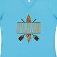 thumbnail image 4 of Inktastic Kayaking River is Calling Kayak Women's V-Neck T-Shirt, 4 of 5