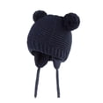 thumbnail image 4 of Cethrio Toddler Boys Winter Hats, Ear Flap Stretchy Warm Knit Kids Beanies Navy Size 1-2 T, 4 of 4