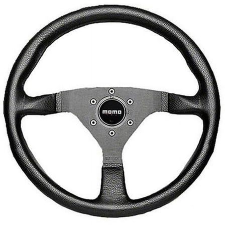Momo Automotive Accessories MCL35BK1B Monte Carlo 350 Steering Leather Black Stitch