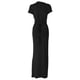 thumbnail image 5 of Vestido ajustado con pliegues y cordones para mujer - Manga corta, cintura alta, doble capa - Conjunto informal para fiesta, 5 of 8