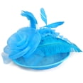 thumbnail image 2 of Women's Fascinators Feathers Tea Party Hat Veil with Hair Clip for Cocktail Church, 2 of 4