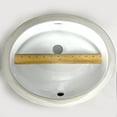 thumbnail image 5 of Nantucket Sinks UM-13x10-W 13-Inch by 10-Inch Oval Ceramic Undermount Vanity Sink, White, 5 of 5