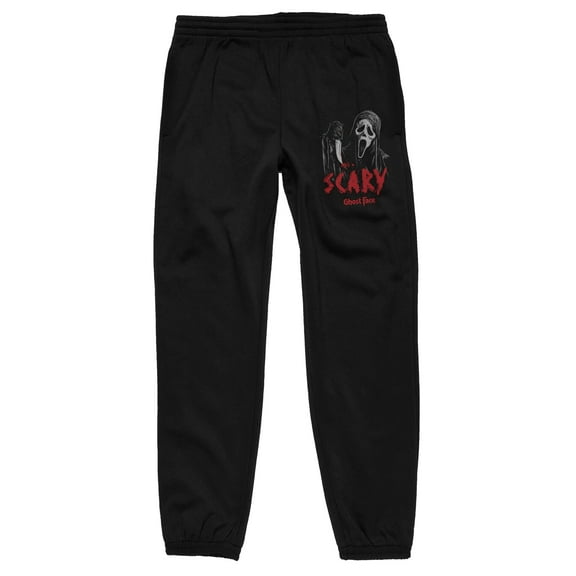 Ghostface Scary Masked Characters Men's Black Jogger Pants-Medium