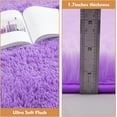 thumbnail image 5 of Super Soft Circle Rugs for Girls Princess Castle Toddlers Play Tent 3 Diameter Circular Area Rugs for Kids Bedroom Baby Room Decor Round Shag Playhouse Carpets(Φ3, Purple), 5 of 14
