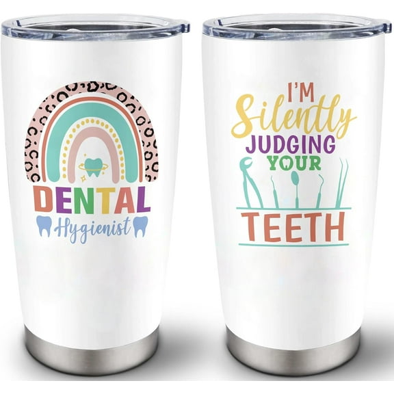 Dental Hygienist Gifts for Women Men, Dental Hygienist Graduation Gifts, Appreciation Gifts for Dental Hygienist, Cute Gifts for Dental Hygienist, Birthday Gifts for Dental Hygienist 20 oz Tumbler