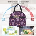 thumbnail image 5 of Goofa Snake And Flower Pattern Lunch Bag ,Insulated Lunch Box, Small Leakproof Cooler Food Lunch Containers Reusable High Capacity Lunch Tote Bags, 5 of 8