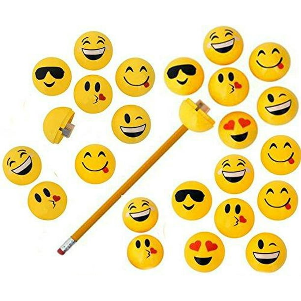 Emoji Pencil Sharpeners 24 pack Play Kreative TM